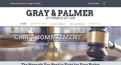 Desktop Screenshot of grayandpalmerlaw.com