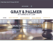 Tablet Screenshot of grayandpalmerlaw.com